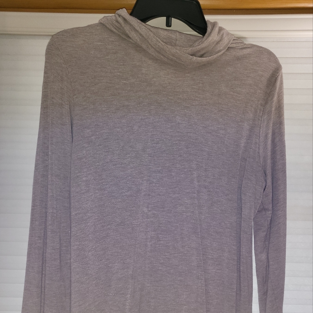 MAGNOLIA GRACEPaedia Tulip Hem Cowl Neck French Terry Knit Top
